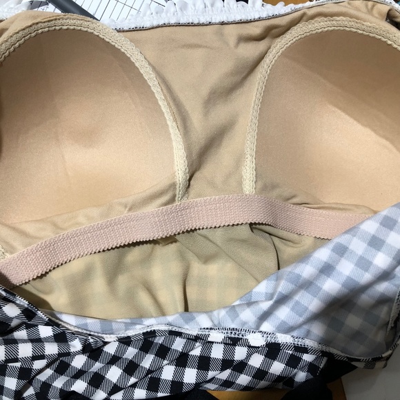 Esther Williams Houndtooth Checkered Swimsuit NWT Classic Look - Picture 4 of 8